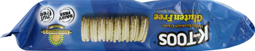 Kinnikinnick KinniToos Vanilla Sandwich Cream Cookies Perspective: top