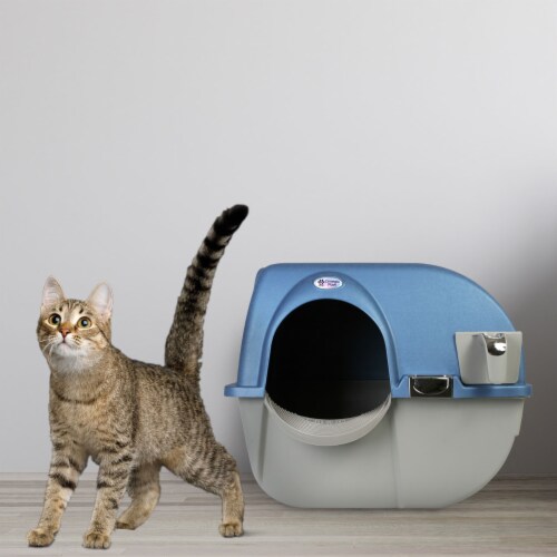 Omega Paw Roll 'n Clean Self-Cleaning Litter Box, Regular