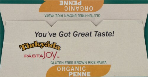 Tynkyada Organic Brown Rice Penne Pasta Perspective: top