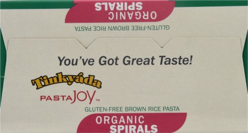 Tinkyada Organic Brown Rice Pasta Spirals Perspective: top