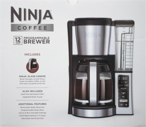 Ninja 12-Cups Automatic Drip Coffee Maker Silver, 1 ct - Kroger