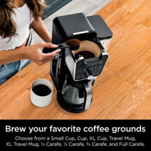 Ninja® CFP201 DualBrew Coffee Maker - Black Perspective: top