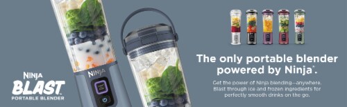 Ninja® Blast™ Portable Blender - Denim Blue Perspective: top