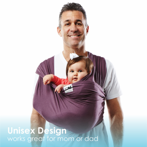 Baby K'tan Pre-Wrapped Ready To Wear Baby Carrier: Eggplant S Perspective: top