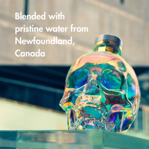 Crystal Head Aurora Vodka Perspective: top