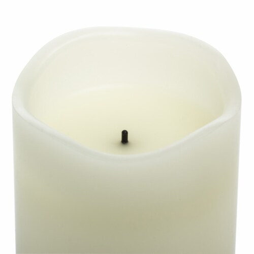 Sterno Home Flameless Pillar Candles - Ivory Perspective: top