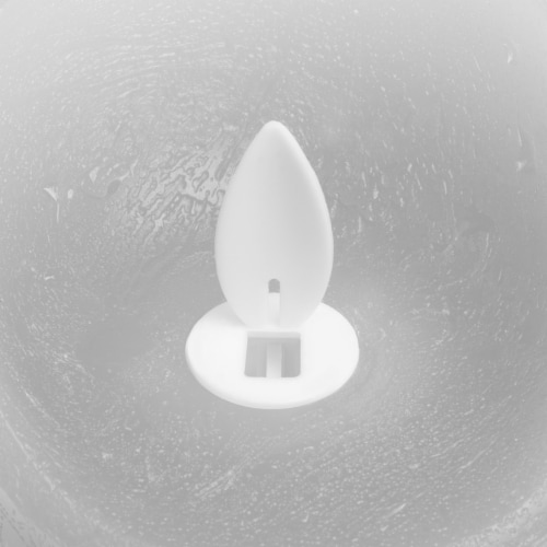 Sterno Home Expressions Flameless Wax Rustic Pillar Candle - Grey Perspective: top
