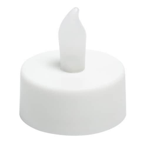 Sterno Home Expressions Twist Flame LED Tea Lights - White Perspective: top