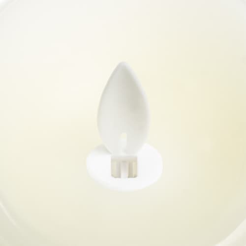 Sterno Home iFlicker Flameless LED Wax Pillar Candle - Cream Perspective: top