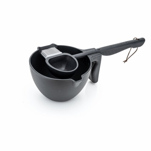 40Oz (5 Cups) Basting Bowl Grilling Set, All In 1 Set Perspective: top