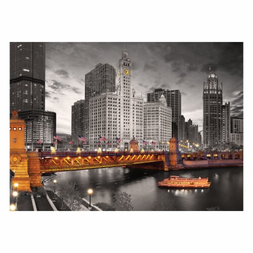 Eurographics Inc City Collection Chicago Michigan Avenue Puzzle Perspective: top