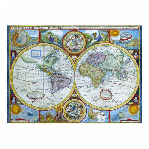 Eurographics Inc Antique World Map Puzzle Perspective: top