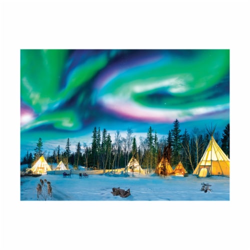 Eurographics Inc Northern Lights Yellowknife Puzzle Perspective: top