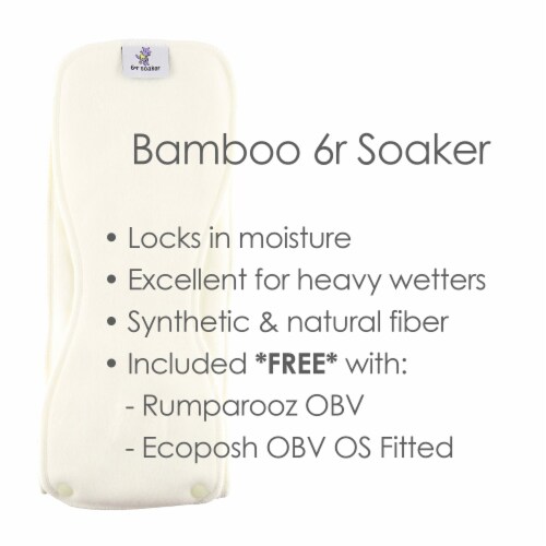 Rumparooz Rayon from Bamboo 6R Soaker, 10 Count Perspective: top