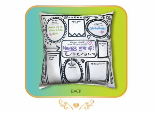 Modern Wonder My Gratitude Pillow Perspective: top