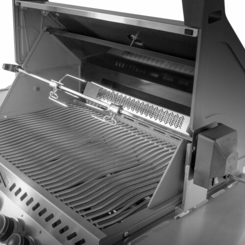 Napoleon BIP500RBNSS-3 Built In Prestige 500 RB Infrared 4 Burner Grill, Silver Perspective: top