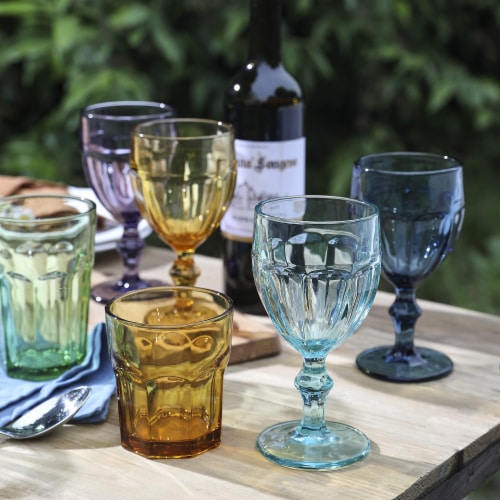 Glass goblet deals tops