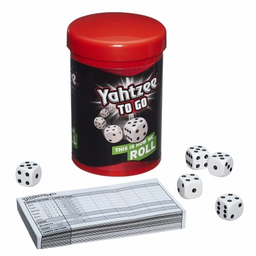 Hasbro Yahtzee to Go Game Perspective: top