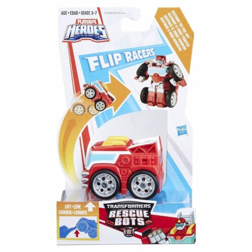Playskool Transformers Heatwave the Fire-Bot Flip Racers Hero Rescue