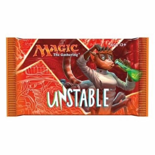 Magic The Gathering Unstable Booster Pack Trading Card Game - One Booster Pack Perspective: top
