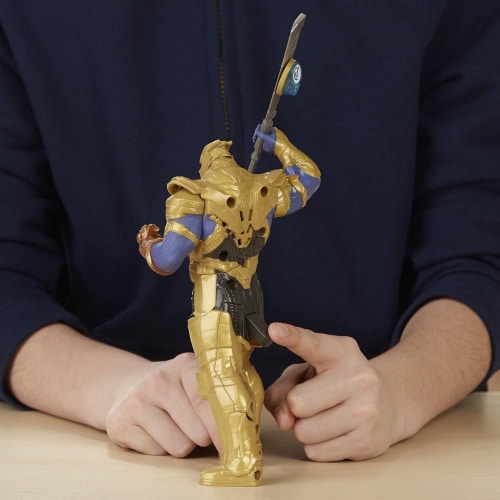 Avengers Marvel Infinity War Iron Man vs. Thanos Battle Set Perspective: top
