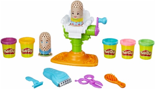 Hasbro Play-Doh Buzz 'n Cut Barber Shop Set Perspective: top