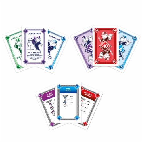 Hasbro Gaming® Monopoly Deal Card Game Perspective: top