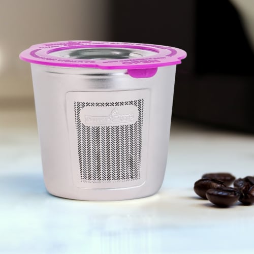 Cafe Fill Stainless Steel Reusable Filter For Keurig & Other K-Series and Select Models Perspective: top