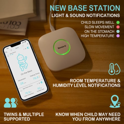 Sense-U Smart Baby Monitor 3: Tracks Infant Body Movement, Rollover,  Feeling Temperature, 1 Unit - Kroger