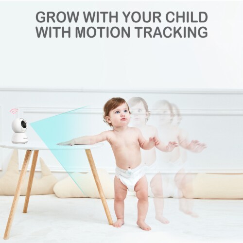 Sense-U Video Baby Monitor with Remote Pan-Tilt-Zoom Camera Perspective: top