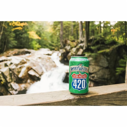 Sweet Water® Brewing Company® 420 Extra Pale Ale Beer Single Can Perspective: top