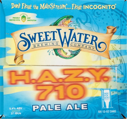SweetWater Brewing Co.® H.A.Z.Y. 710 Pale Ale Beer Perspective: top