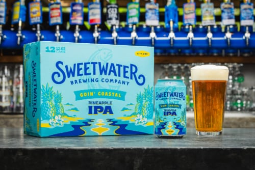 Sweet Water Brewing Company Goin' Coastal™ IPA With Pineapple Perspective: top