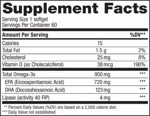Renew Life Norwegian Gold Super Critical Omega Omega-Fish Oil Burp-Free Softgels Perspective: top