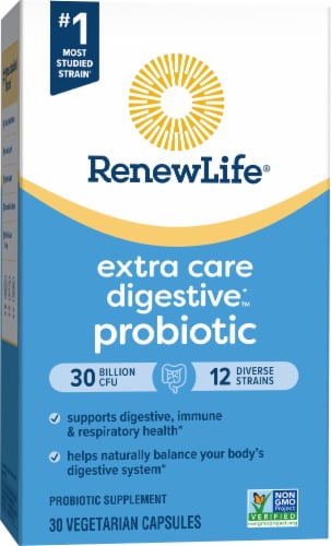 Renew Life Extra Care Go-Pack Probiotic Capsules Perspective: top