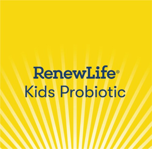 Renew Life Ultimate Flora Kids Probiotic Sun-Kissed Orange Chewable Tablets Perspective: top