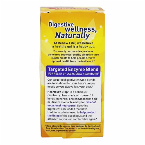 Renew Life Heartburn Stop, 30 Chewable Tablets Perspective: top