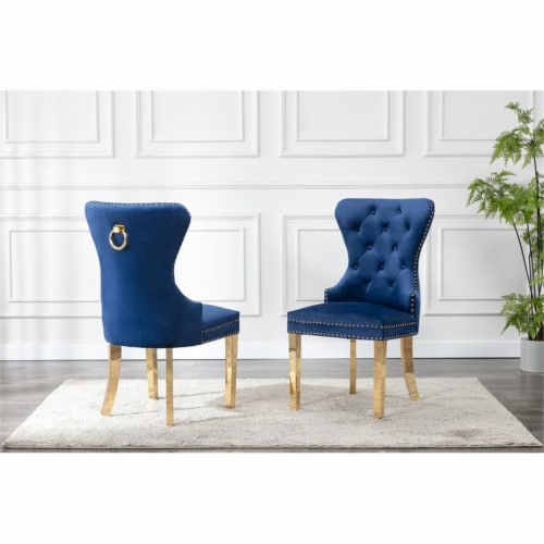 Navy and gold 2025 chairs