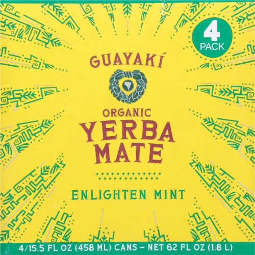 Guayaki Organic Enlighten Mint Yerba Mate Perspective: top