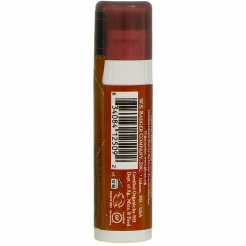 Badger Cocoa Butter Lip Balm Stick, Mocha Cocoa, 0.25 oz Perspective: top