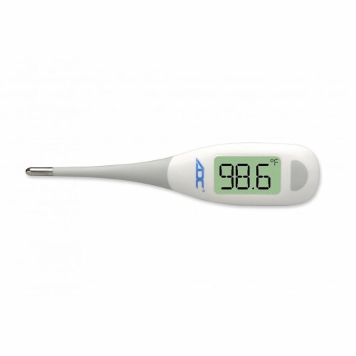 Adtemp Oral & Rectal Digital Thermometer Stick LCD Display 418N 1 Each Perspective: top