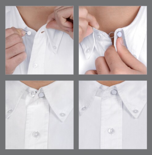 Comfy Clothiers 5-Pack White Collar Extenders - Elastic Extenders for Dress  Shirts, Expandable - King Soopers