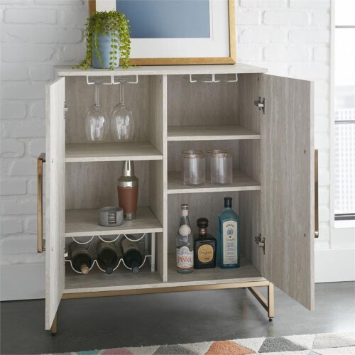 Silver clearance wine cabinet