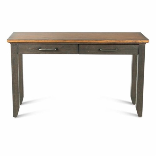 Bear Creek Two-tone Brown Sofa Table Perspective: top