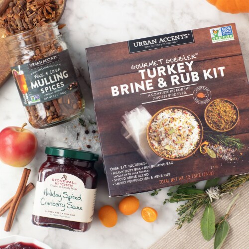 Urban Accents® Gourmet Gobbler™ Turkey Brine & Rub Kit Perspective: top