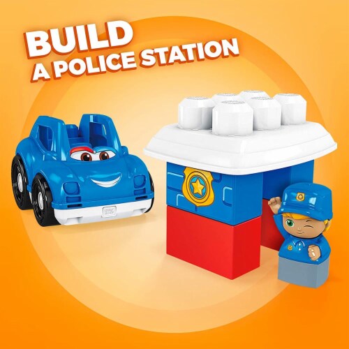 Mega Bloks Peter Police Car 6 Pieces 1 Foods Co