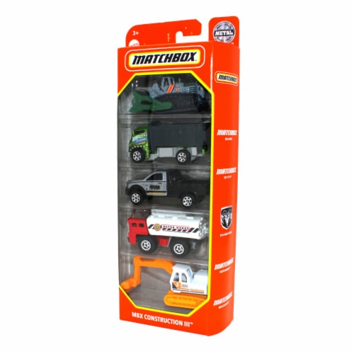 Matchbox 5 Pack, MBX Construction III Perspective: top