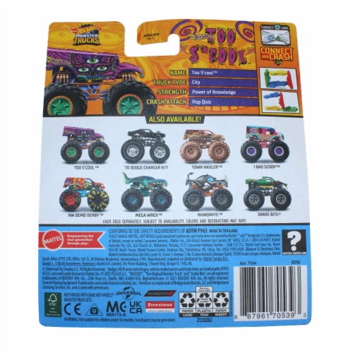 Hot Wheels Monster Trucks 1: 64, 4 Pack (Style Chosen at Random), 1 - Kroger