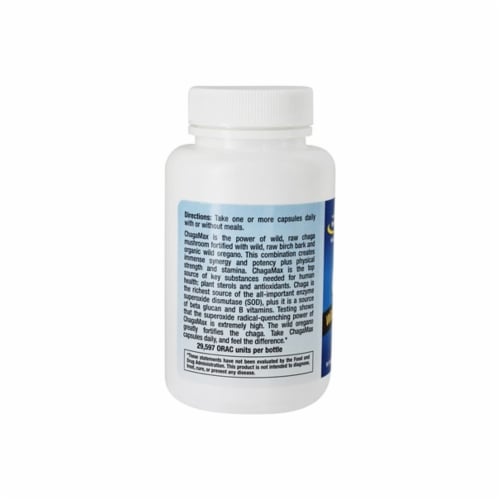 North American Herb & Spice Raw ChagaMax™ - 90 Vegi Caps Perspective: top