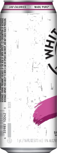 White Claw Cherry Hard Seltzer Single Can Perspective: top